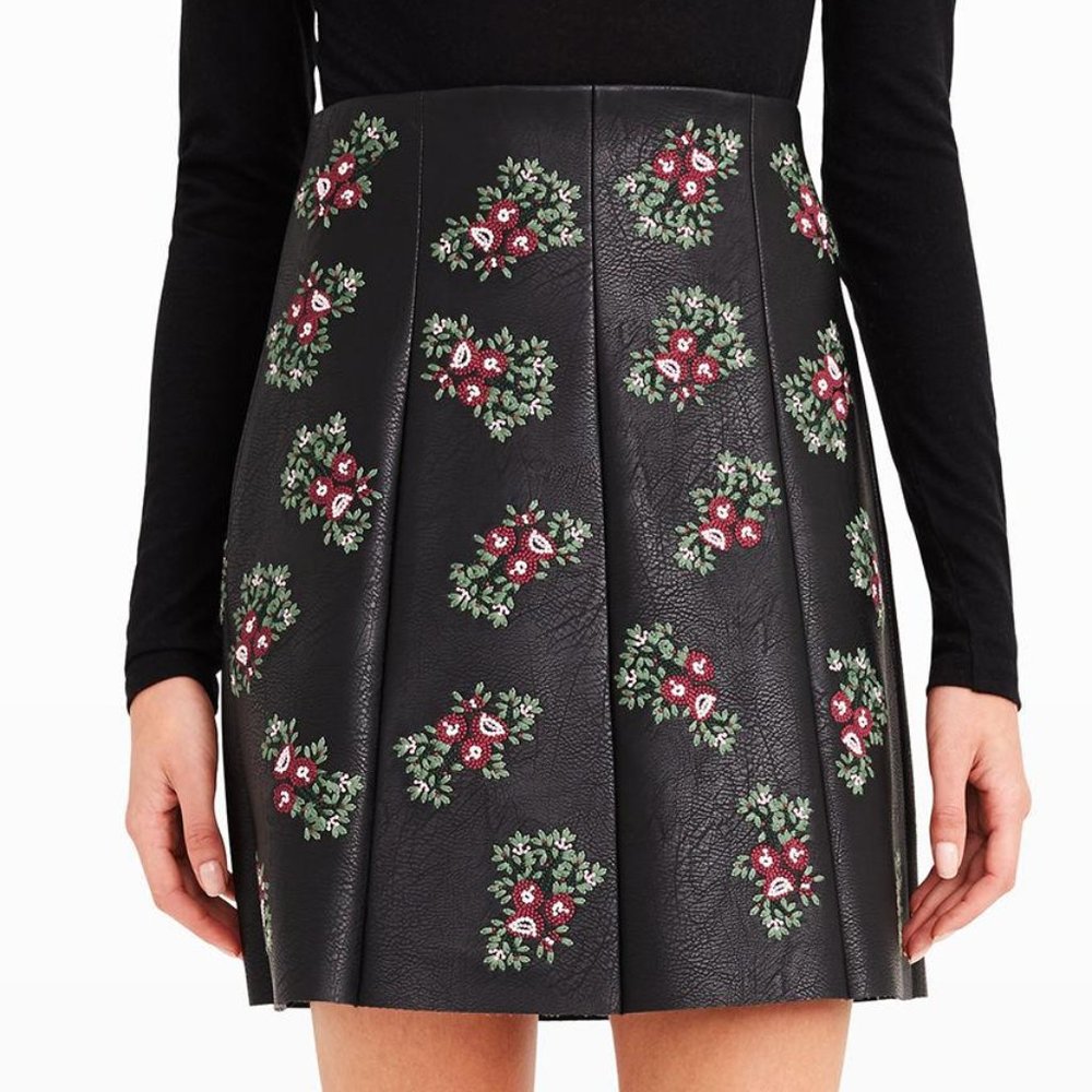 Edvard Embroidered Skirt, Club Monaco, size 8